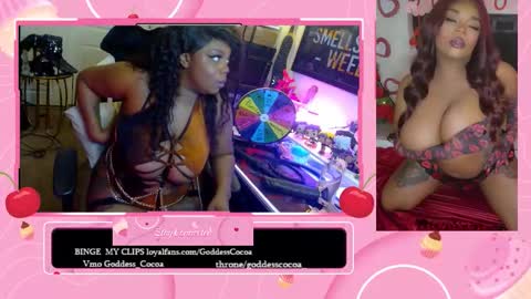 Goddess Cocoa online show from March 22, 8:20 am