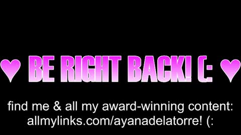 Ayana Delatorre online show from June 11, 12:32 am