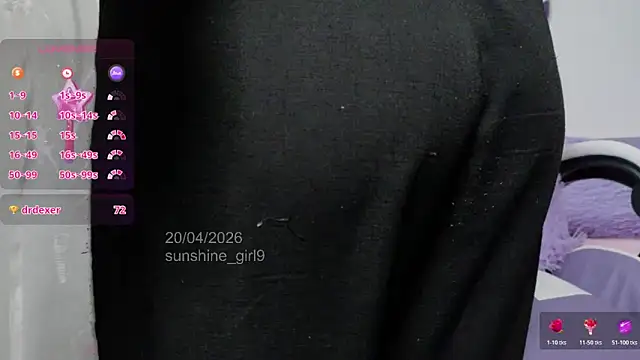 sunshine girl9 online show from April 20, 9:18 pm