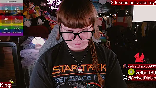 VelvetDiablo online show from June 3, 12:12 am