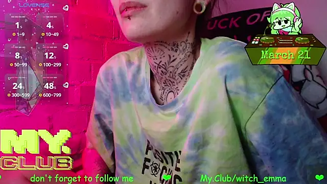 Witch Emma online show from March 21, 3:39 pm