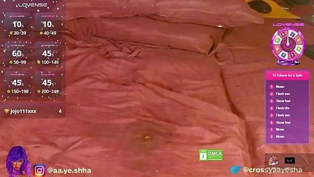 CrossyAayesha online show from January 18, 6:15 pm