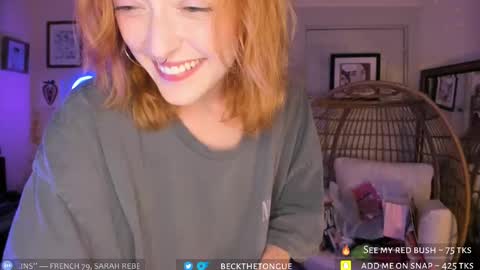 Snapshot of beckthetongue chatting on October 2, 11:10 pm Beck the tongue online show from October 2, 11:10 pm
