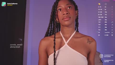 Snapshot of connie_west0 chatting on February 25, 10:09 pm   independent model online show from February 25, 10:09 pm