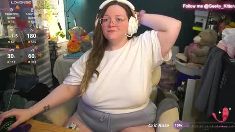 Snapshot of geeky_kitten chatting on October 25, 2:19 am Geeky Kitten Leina -  online show from October 25, 2:19 am