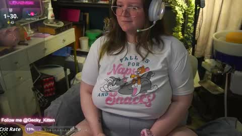Snapshot of geeky_kitten chatting on September 29, 9:58 am Geeky Kitten Leina -  online show from September 29, 9:58 am