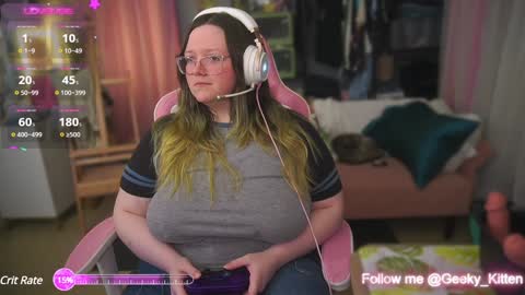 Snapshot of geeky_kitten chatting on January 14, 4:04 am Geeky Kitten Leina -  online show from January 14, 4:04 am