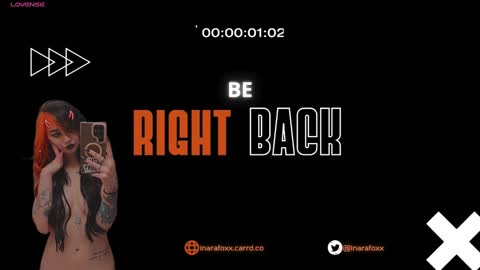 Snapshot of inarafoxxx chatting on January 9, 8:11 pm Inarafoxx online show from January 9, 8:11 pm