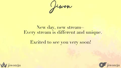 Jiwon online show from November 22, 7:38 pm