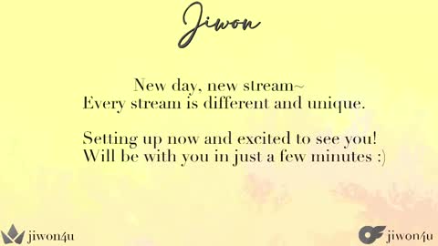 Jiwon online show from March 1, 7:51 am