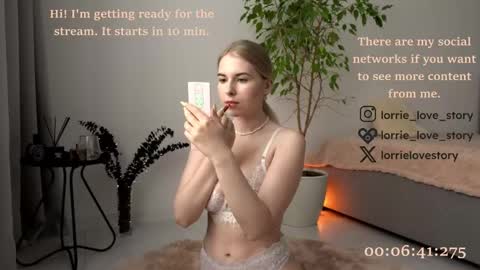 Snapshot of lorrie_love_story chatting on January 31, 3:22 pm Lorrie online show from January 31, 3:22 pm