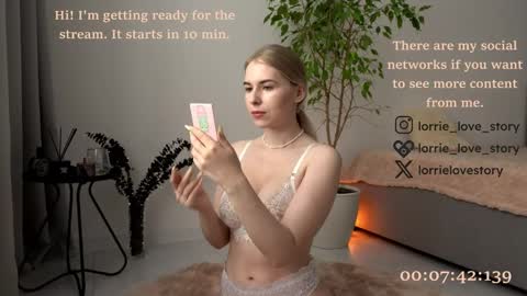 Snapshot of lorrie_love_story chatting on February 11, 2:24 pm Lorrie online show from February 11, 2:24 pm