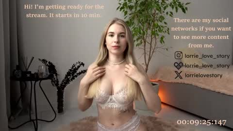 Snapshot of lorrie_love_story chatting on December 23, 2:39 pm Lorrie online show from December 23, 2:39 pm