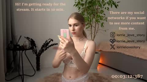 Snapshot of lorrie_love_story chatting on February 9, 5:22 pm Lorrie online show from February 9, 5:22 pm