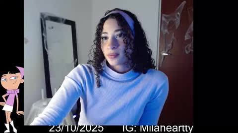 Snapshot of milah_hearrty chatting on October 23, 10:27 pm Milah online show from October 23, 10:27 pm