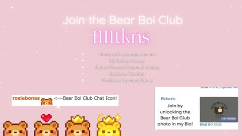 Rosie Bones online show from October 6, 9:08 pm