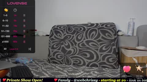 Chrissy online show from January 18, 10:39 pm