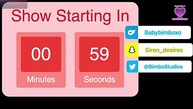 babybimbo online show from February 13, 7:26 pm