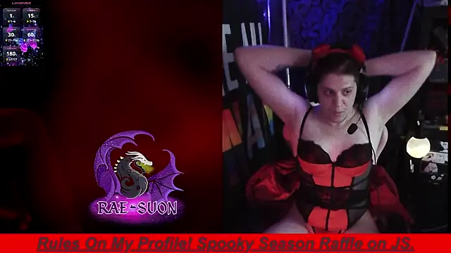 Snapshot of Rae-Suon chatting on November 1, 2:27 am Rae-Suon online show from November 1, 2:27 am