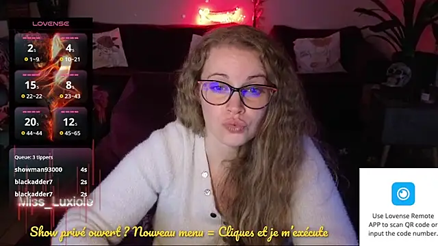 Miss luxiole online show from October 22, 11:21 pm