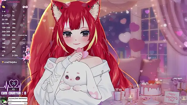 LewdFoxy VT online show from February 11, 7:04 pm