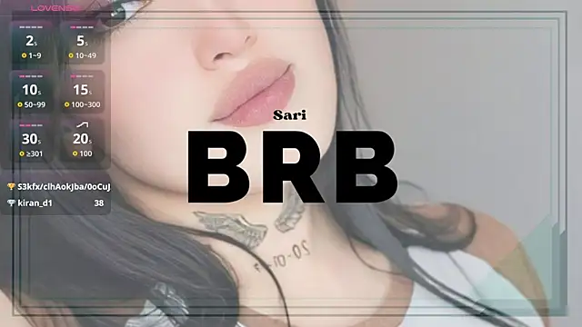 sari belle online show from October 25, 9:43 pm