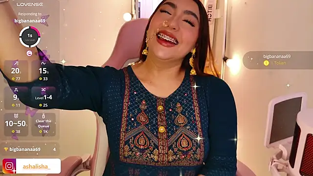 ashalisha online show from February 23, 2:05 pm